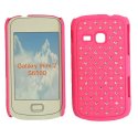 CUSTODIA RIGIDA GOMMATA CON BRILLANTINI per SAMSUNG S6500 Galaxy Mini 2 COLORE ROSA