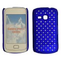 CUSTODIA RIGIDA GOMMATA CON BRILLANTINI per SAMSUNG S6500 Galaxy Mini 2 COLORE BLU