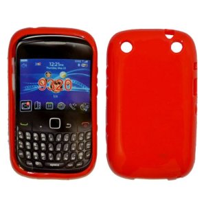 CUSTODIA GEL TPU SILICONE LUCIDA per BLACKBERRY 9320 Curve, 9220 COLORE ROSSO