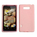 CUSTODIA GEL TPU SILICONE LUCIDA per LG P700 Optimus L7, P705 COLORE ROSA