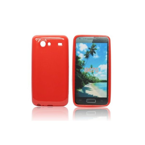 CUSTODIA GEL TPU SILICONE LUCIDA per SAMSUNG i9070 Galaxy Advance S COLORE ROSSO