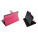 CUSTODIA BOOK TRAPUNTATA CON CHIUSURA MAGNETICA per APPLE IPAD MINI 3, IPAD MINI 2, IPAD MINI COLORE FUCSIA