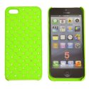 CUSTODIA per APPLE IPHONE SE, IPHONE 5S, IPHONE 5 - BACK RIGIDA CON BRILLANTINI COLORE VERDE