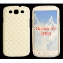 CUSTODIA RIGIDA GOMMATA CON BRILLANTINI per SAMSUNG I9300 Galaxy S3, I9300i Galaxy S3 Neo COLORE BIANCO