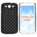 CUSTODIA RIGIDA GOMMATA CON BRILLANTINI per SAMSUNG I9300 Galaxy S3, I9300i Galaxy S3 Neo COLORE NERO