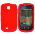 CUSTODIA GEL TPU SILICONE LUCIDA per SAMSUNG S5570 Galaxy Mini Next COLORE ROSSO