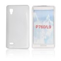 CUSTODIA GEL TPU SILICONE DOUBLE per LG L9 Optimus, P760 COLORE BIANCO