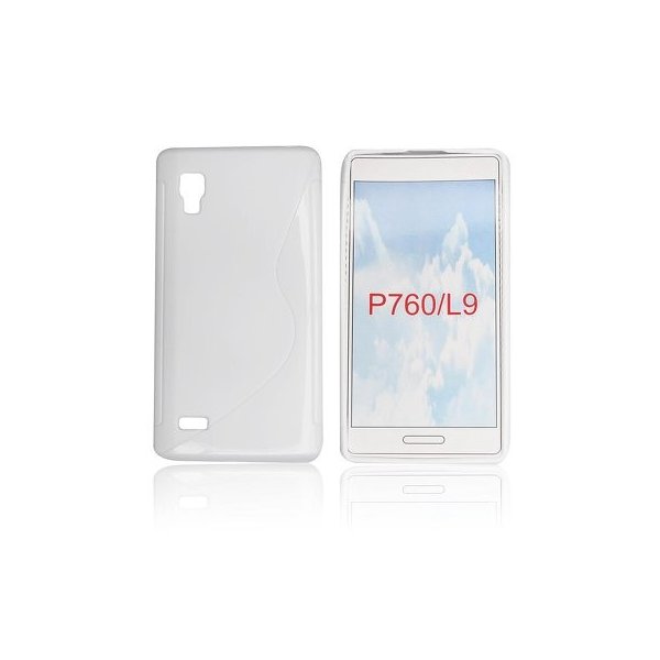 CUSTODIA GEL TPU SILICONE DOUBLE per LG L9 Optimus, P760 COLORE BIANCO