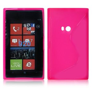 CUSTODIA GEL TPU SILICONE DOUBLE NOKIA LUMIA 920 COLORE ROSA