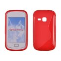 CUSTODIA GEL TPU SILICONE DOUBLE per SAMSUNG S6500 Galaxy Mini 2 COLORE ROSSO