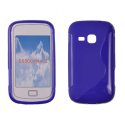 CUSTODIA GEL TPU SILICONE DOUBLE per SAMSUNG S6500 Galaxy Mini 2 COLORE BLU