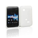 CUSTODIA GEL TPU SILICONE DOUBLE per SONY XPERIA TIPO ST21i COLORE BIANCO