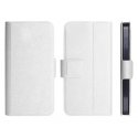 CUSTODIA FLIP ORIZZONTALE SLIM per NOKIA LUMIA 610 CON STAND E CHIUSURA MAGNETICA COLORE BIANCO