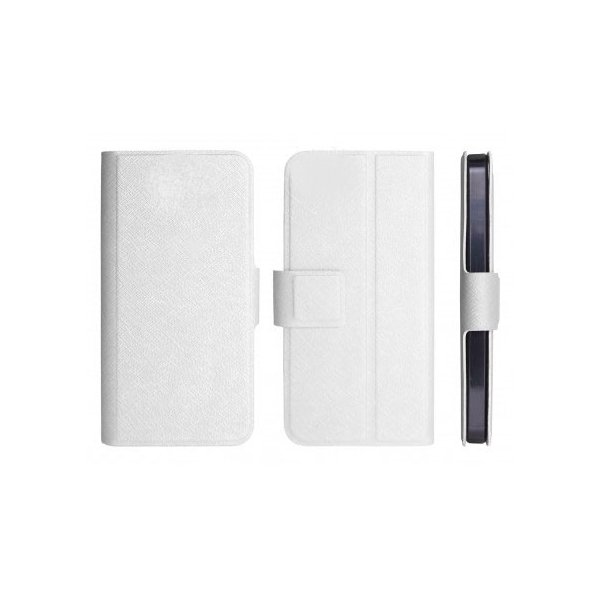 CUSTODIA FLIP ORIZZONTALE SLIM per NOKIA LUMIA 610 CON STAND E CHIUSURA MAGNETICA COLORE BIANCO