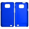 CUSTODIA RIGIDA CON RIGHE ORIZZONTALI per SAMSUNG I9100 Galaxy S II, I9105 Galaxy S II Plus COLORE BLU