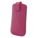 CUSTODIA A SACCHETTO IN TESSUTO per SAMSUNG I9300 GALAXY S3, I9500 GALAXY S4 CON PASSACINTURA FANTASIA SWING COLORE VIOLA