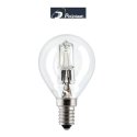 LAMPADINA ALOGENA SFERA 28W ATTACCO PICCOLO E14 SVILUPPA 37W POLIPLAST