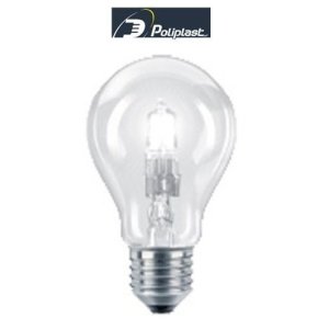 LAMPADINA ALOGENA GOCCIA 28W ATTACCO GRANDE E27 SVILUPPA 37W POLIPLAST