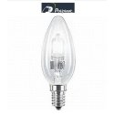 LAMPADINA ALOGENA CANDELA 28W ATTACCO PICCOLO E14 SVILUPPA 37W POLIPLAST