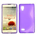 CUSTODIA GEL TPU SILICONE DOUBLE per LG L9 OPTIMUS P760 COLORE VIOLA