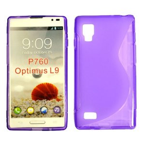 CUSTODIA GEL TPU SILICONE DOUBLE per LG L9 OPTIMUS P760 COLORE VIOLA