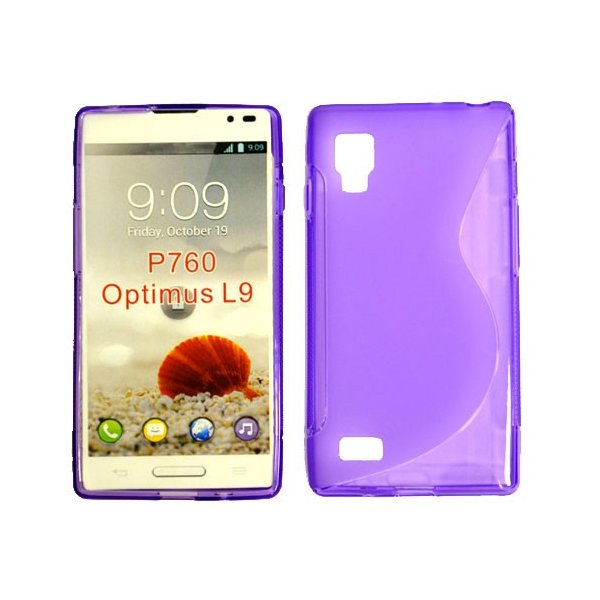 CUSTODIA GEL TPU SILICONE DOUBLE per LG L9 OPTIMUS P760 COLORE VIOLA