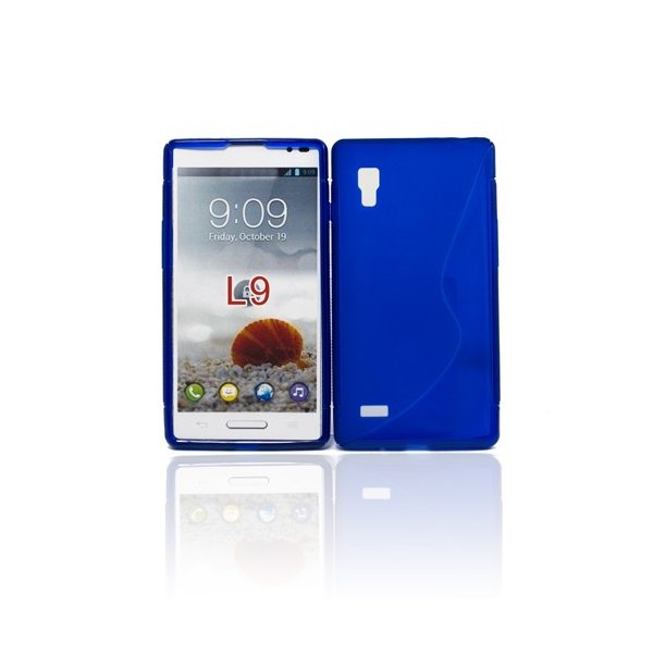 CUSTODIA GEL TPU SILICONE DOUBLE per LG L9 OPTIMUS P760 COLORE BLU