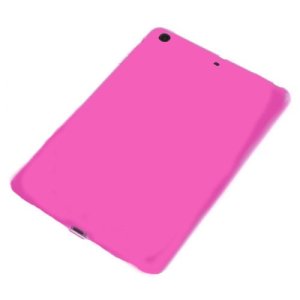 CUSTODIA GEL SILICONE TPU LUCIDA per APPLE IPAD MINI 3, IPAD MINI 2, IPAD MINI COLORE ROSA