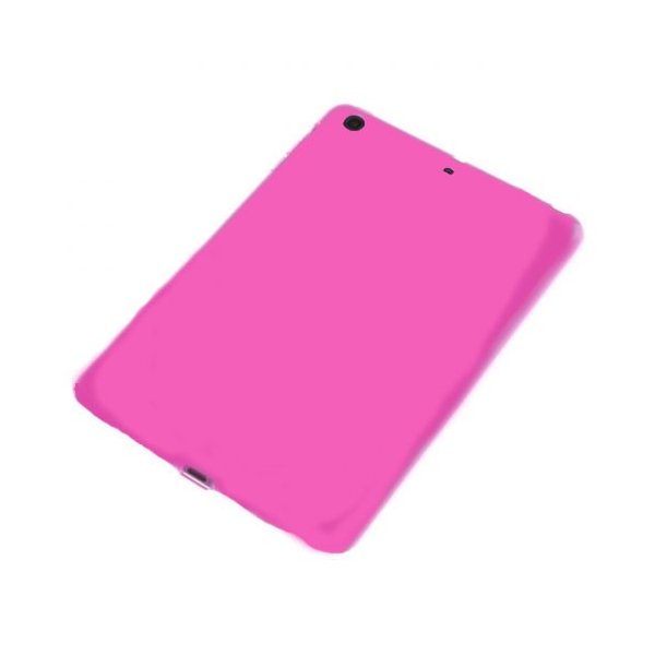 CUSTODIA GEL SILICONE TPU LUCIDA per APPLE IPAD MINI 3, IPAD MINI 2, IPAD MINI COLORE ROSA