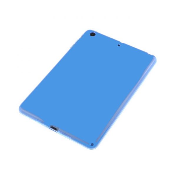 CUSTODIA GEL SILICONE TPU LUCIDA per APPLE IPAD MINI 3, IPAD MINI 2, IPAD MINI COLORE BLU