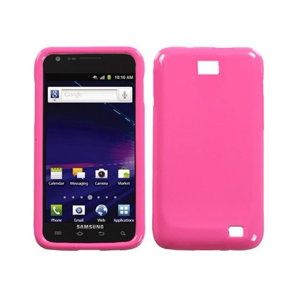 CUSTODIA GEL TPU SILICONE LUCIDA per SAMSUNG I9100 Galaxy S II, I9105 Galaxy S II Plus COLORE ROSA