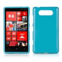 CUSTODIA GEL TPU SILICONE LUCIDA per NOKIA 820 LUMIA COLORE BLU