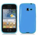 CUSTODIA GEL TPU SILICONE LUCIDA per SAMSUNG S6802 Galaxy Ace Duos COLORE BLU