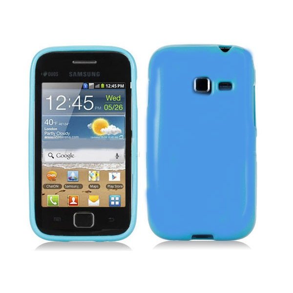 CUSTODIA GEL TPU SILICONE LUCIDA per SAMSUNG S6802 Galaxy Ace Duos COLORE BLU