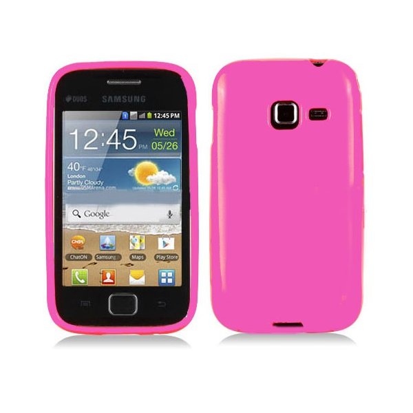 CUSTODIA GEL TPU SILICONE LUCIDA per SAMSUNG S6802 Galaxy Ace Duos COLORE ROSA