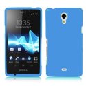 CUSTODIA GEL TPU SILICONE LUCIDA per SONY XPERIA T LT30P COLORE BLU