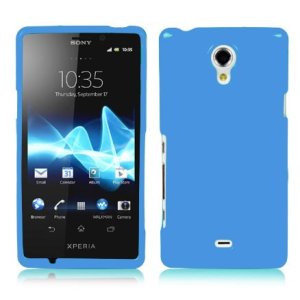 CUSTODIA GEL TPU SILICONE LUCIDA per SONY XPERIA T LT30P COLORE BLU