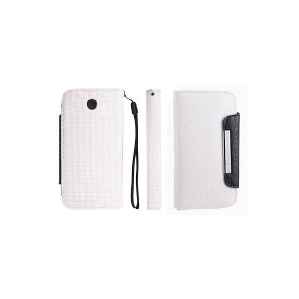 CUSTODIA ORIZZONTALE FLIP SONY XPERIA P LT22I WALLET COLORE BIANCO/NERO