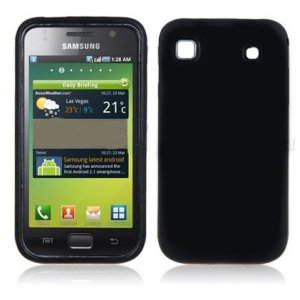 CUSTODIA GEL TPU SILICONE LUCIDA per SAMSUNG I9000 Galaxy S COLORE NERO