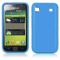 CUSTODIA GEL TPU SILICONE LUCIDA per SAMSUNG I9000 Galaxy S COLORE BLU