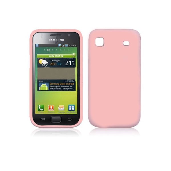 CUSTODIA GEL TPU SILICONE LUCIDA per SAMSUNG I9000 Galaxy S COLORE ROSA