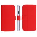 CUSTODIA FLIP ORIZZONTALE SLIM per NOKIA LUMIA 610 CON STAND E CHIUSURA MAGNETICA COLORE ROSSO