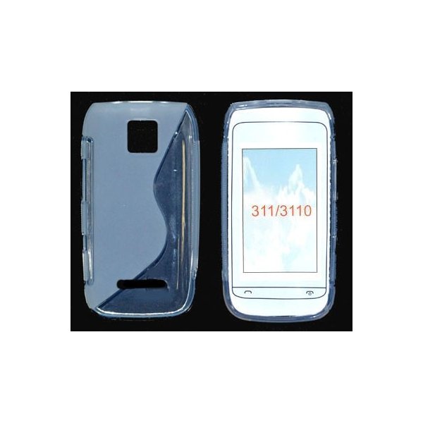 CUSTODIA GEL TPU SILICONE DOUBLE per NOKIA ASHA 311 COLORE BIANCO