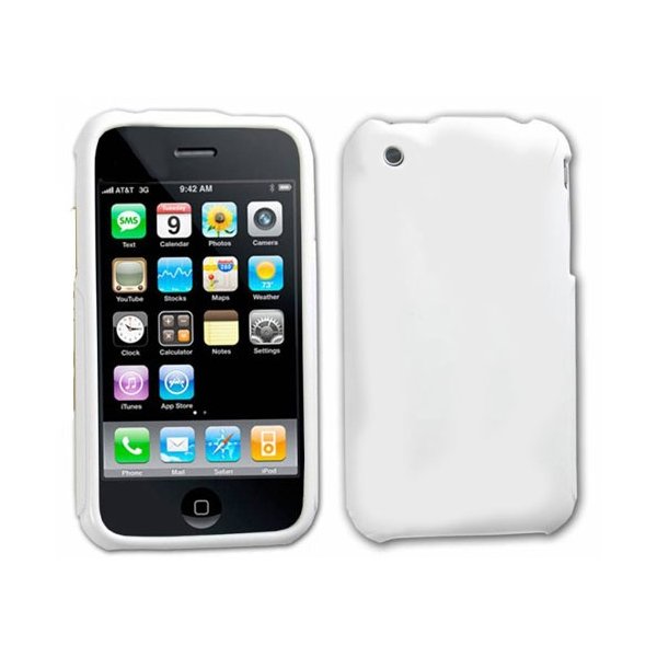 CUSTODIA GEL TPU SILICONE LUCIDA per IPHONE 3G,3GS COLORE BIANCO