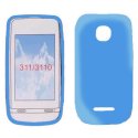 CUSTODIA GEL TPU SILICONE LUCIDA per NOKIA ASHA 311 COLORE BLU