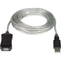 CAVO PROLUNGA USB 2.0 MASCHIO / FEMMINA AMPLIFICATA LUNGHEZZA 5 Mt. COLORE GRIGIO PUSB5M