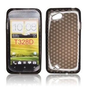 CUSTODIA GEL TPU SILICONE per HTC DESIRE VC T328D COLORE NERO