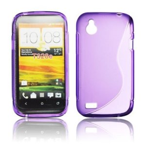 CUSTODIA GEL TPU SILICONE DOUBLE per HTC DESIRE X T328e COLORE VIOLA