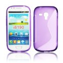 CUSTODIA GEL TPU SILICONE DOUBLE per SAMSUNG i8190 Galaxy S3 Mini, I8200 Galaxy S3 Mini VE COLORE VIOLA