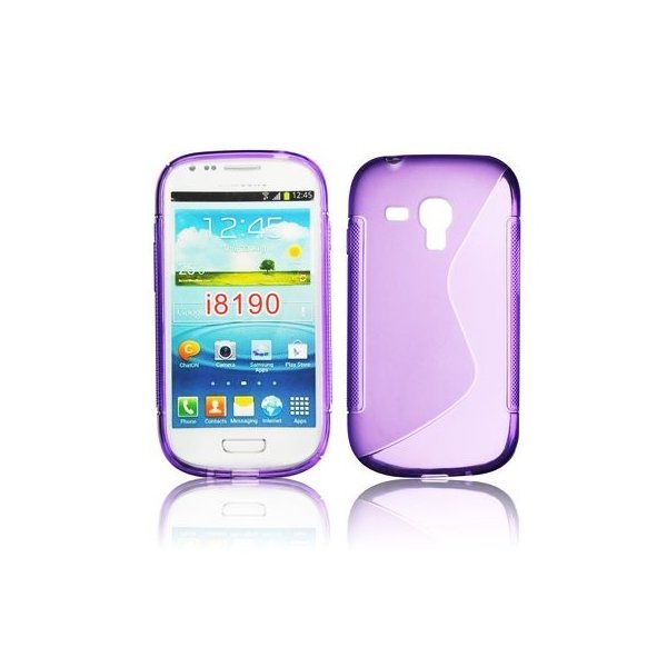 CUSTODIA GEL TPU SILICONE DOUBLE per SAMSUNG i8190 Galaxy S3 Mini, I8200 Galaxy S3 Mini VE COLORE VIOLA